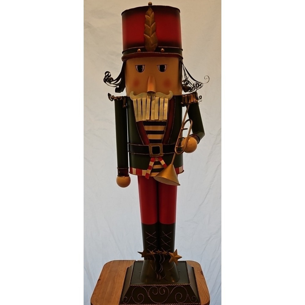 "Beautiful Well-made" Tin Nutcracker Handmade 38.5" by 16" wide